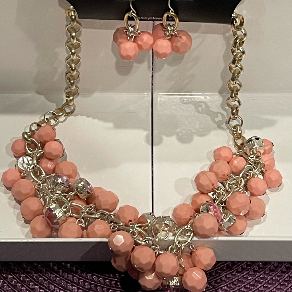 23  Gorgeous Earrings  Necklace Set From Ashley Stewart Is Brand New